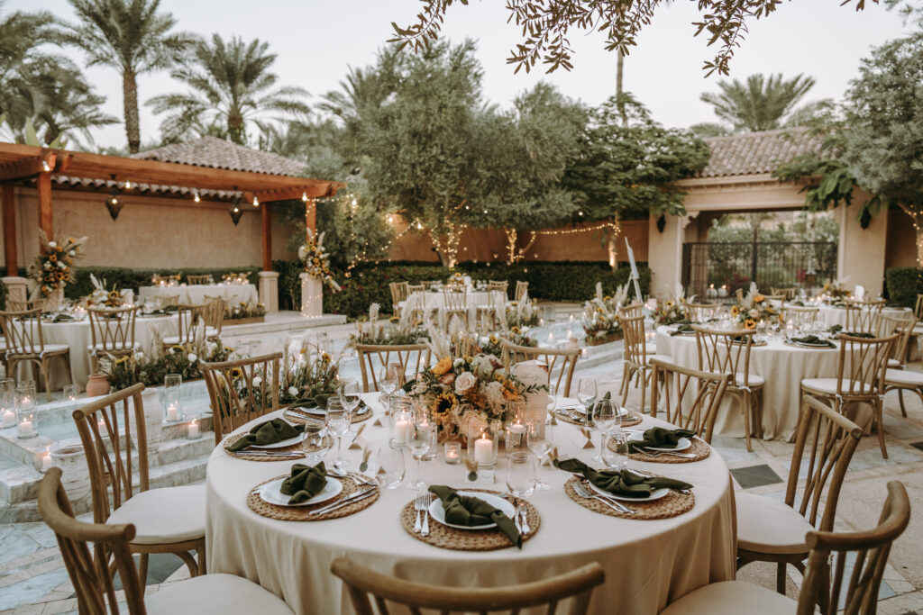 Wedding setup at One & Only the Palm